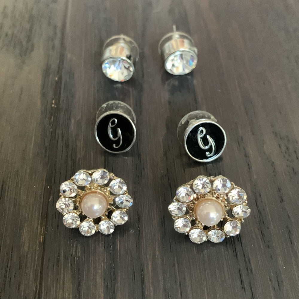 3 Pairs of Guess Earrings